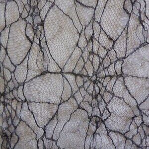 NEW HALLOWEEN GOTHIC BLACK SPIDER WEB LACE NETTING SHEER FABRIC 5 PIECES 19 yds